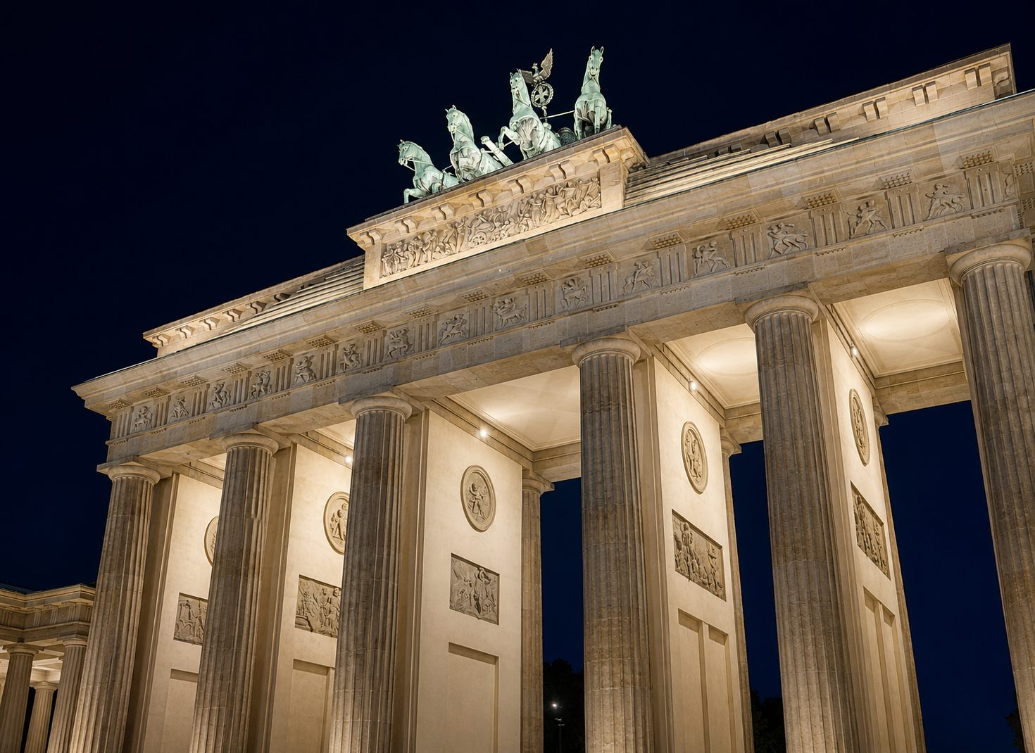 Brandenburg Gate, Berlin, at night